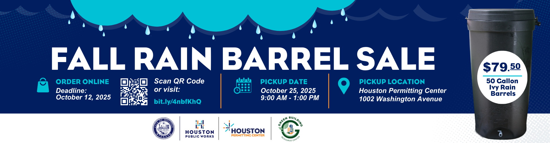 2025 Fall Rain Barrel Banner