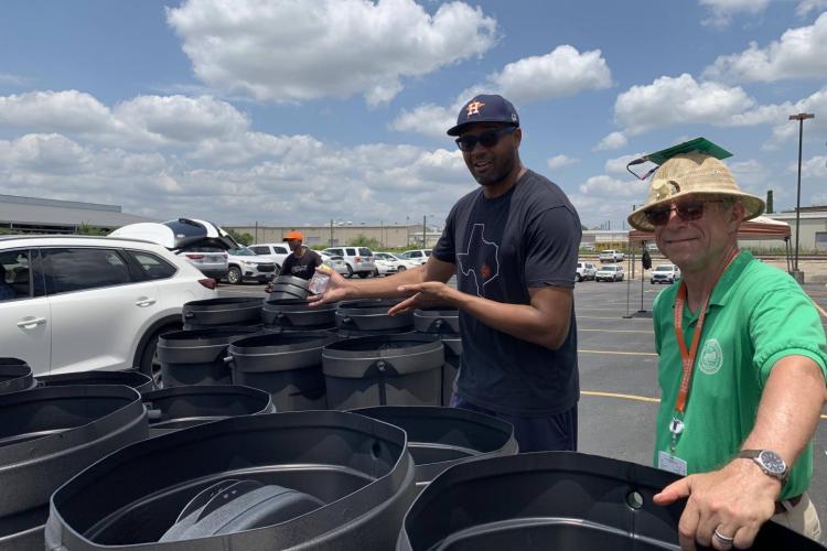 Rain Barrel Sale & Steve